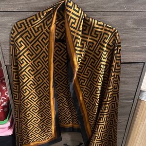 Brown& Black Satin scarf